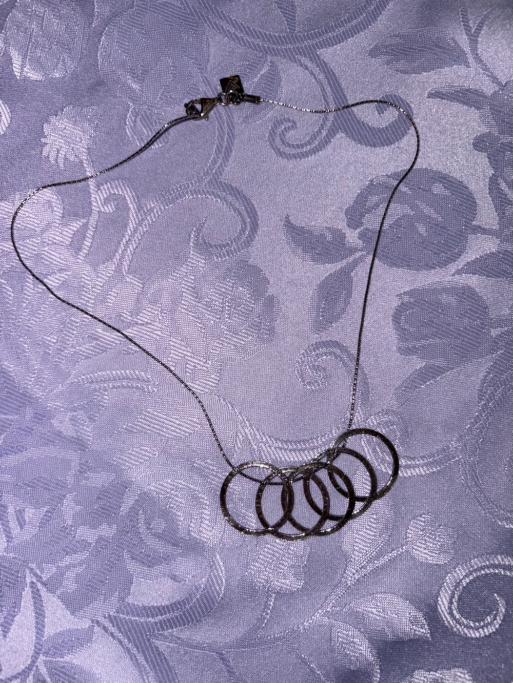 Silpada Silver Interlocking Ring Necklace